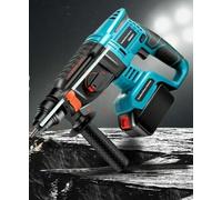 Martello Perforatore a Percussione Trapano Tassellatore A Batteria 2 Batterie