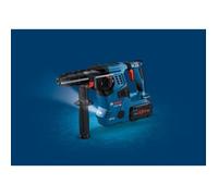 Martello perforatore Bosch Professional GBH 18V-28CF con aspiratore GDE 18V-16, 2 batterie ProCore 8.0Ah, caricabatterie, in Lboxx -