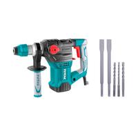 MARTELLO PERFORATORE DEMOLITORE SDS PLUS 4 IN 1 CON ACCESSORI 1500W