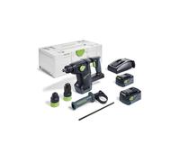 Martello Perforatore FESTOOL KHC 18 EBI-Plus (2 x 5,0 Ah + TCL6 + SYS3 L 187)