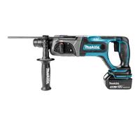 Martello Perforatore Makita DHR241RTJ SDS Plus 18V Nero Blu Grigio