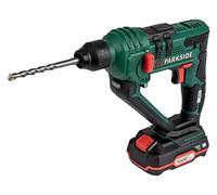 Martello perforatore senza fili, serie PABH 20 Li X20V (con batteria e caricabatterie, più una custodia per il trasporto).