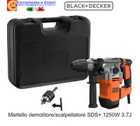 Martello Pneumatico Combinato Demolitore Scalpellatore BLACK+DECKER 1250W SDS+