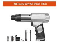 Martello Pneumatico, Martello pneumatico professionale for la rimozione della ruggine, utensile pneumatico multiuso(350 Silver)