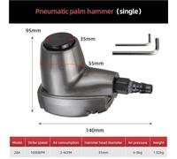 Martello pneumatico multiuso Palm Treasure for riparazione pneumatici in lamiera, chiodi in schiuma, martello pneumatico portatile(28A single)