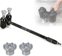 Martello Pneumatico Portatile, Martello A Percussione Automatico, Con 2 Teste Martello, Piallatura Della Superficie Della Parete, Frequenza Martellamento 2×2100 BPM, 6-8 Metri Quadrati/ora(9)