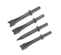 Martello Pneumatico, Set di 4 martelli pneumatici con gambo esagonale e testa ad impatto ad aria compressa for impieghi gravosi, for la rimozione della ruggine e il taglio