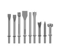 Martello Pneumatico, Set di 9 punte for martello pneumatico in metallo for la rimozione a ruggine, punte versatili for scalpello pneumatico