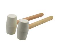 Martello professionale in gomma con manico in legno installazione a pavimento se