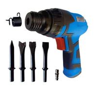 Martello Scalpellatore Pneumatico Aria Compressa 4500 RPM 6.0 Bar con 4 Punte Incluse - Potente per Rimozione Intonaco, Piastrelle, Lavori di Scultura e Demolizione Leggera