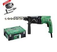 Martello tassellatore 730 W - 3 modalità hikoki DH24PH2 +Mandrino Omaggio
