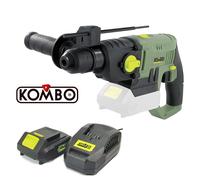 MARTELLO TASSELLATORE A BATTERIA SDS-PLUS BATTENTE KOMBO PRO BATTERIA 20V 2AH
