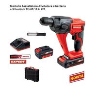 MARTELLO TASSELLATORE TRAPANO BATTERIA AL LITIO EINHELL TE-HD 18 LI KIT