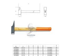Martello Tipo Francese Per Falegnami Manico In Legno - Beta 1374F