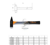 Martello Tipo Tedesco Per Meccanici Manico In Fibra - Beta 1370T