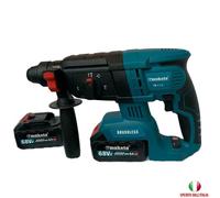 MARTELLO TRAPANO PERFORATORE 68V TASSELLATORE DEMOLITORE DOPPIA BATTERIA LITIO