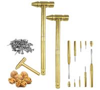 Martello Willedup, set di martelli da gioielliere multifunzione 6 in 1 in rame