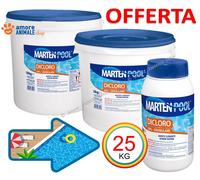 Marten DICLORO 56% Granulare → 1 / 5 / 10 / 25 Kg - CLORO SHOCK RAPIDO Piscina
