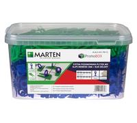 Marten Klin Sistema di livellamento per piastrelle Clip Spessore piastrella 7-15 mm Larghezza malta 1 mm 1,5 mm 2 mm 3 mm Pinze (2MM, 700 linguette + 200 cunei)