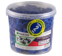 Marten Klin Sistema di livellamento per piastrelle Clip Spessore piastrella 7-15 mm Larghezza malta 1 mm 1,5 mm 2 mm 3 mm Pinze (2MM, 400 linguette)