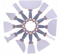 MARTEN Set di 12 spatole professionali, in acciaio inox, con custodia, per fughe, cartongesso, lavori di pittura, ristrutturazione, fai da te