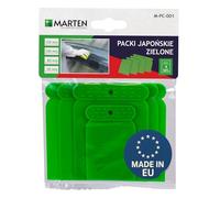 MARTEN Set di spatole giapponesi, 4 spatole in plastica, flessibili e versatili, ideali per la riparazione, per intonaco di argilla, intonaco di calcare e superfici decorative, ergonomiche e facili da