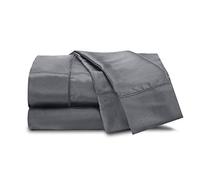 Martex 4-Piece Elegance Satin Sheets | Full Size Bed Sheets | Luxury Hotel Quality Bed Sheets Set | Satin Sheets | Silky Soft & Smooth | Great for Hair & Skin | Silver Satin Sheets | Silver