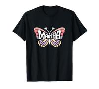 Martha Butterfly - Personalizzato Carino Nome Word Art Maglietta