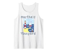 Marthas Vineyard Beach Cape Cod Faro Spiaggia Gabbiano Mare Canotta