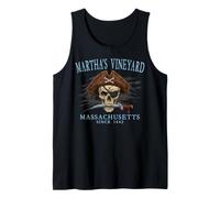 Martha's Vineyard MA Pirate Skull Since 1642 Ciano Canotta