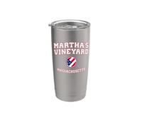 Martha's Vineyard Massachusetts (Massachusetts) Bicchiere termico in acciaio inox doppia parete