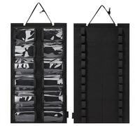 Martial Arts Belt Display Holder, Felt Wall Organizer for Wrestling Belts, Space-Saving Display Rack with Secure Loops, Ideal for Martial Art Learners, Den, Cabinet, Living Room, 24.61x13.58 Inches