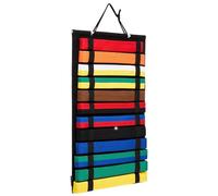 Martial Arts Belt Display Holder, Felt Wall Organizer for Wrestling Belts, Space-Saving Display Rack with Secure Loops, Ideal for Martial Art Learners, Den, Cabinet, Living Room, 24.61x13.58 Inches
