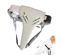 Martial Arts Groin Guard | PU Leather Boxing Protector With ABS Padding Adjustable Waist Support | Sparring Protective Cup For Men Women Training Safety Gear