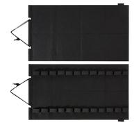 Martial Arts Holder, Belt Display Rack, 24.61x13.58in Felt Wall Organizer, Space-Saving Hanging Design, Authentic Multilevel Slots for Wrestling, Karate, den, Living Room Cabinet
