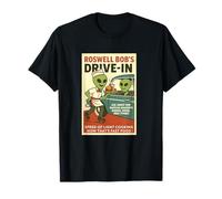 Martian Drive-in Cafe Parodia degli Anni '50 Roswell Aliens Retro Maglietta