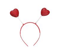 MartianHeadband - Cerchietto per capelli a forma di cuore, per Halloween, motivo: alieno metallico