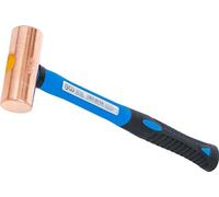 Martillo de cobre | mango de fibra de vidrio | Ø 32 mm | cabeza de 680 g (1.5 lb)