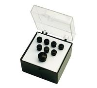 MARTIN - 18APP17 Set Pin Ponte in Ebano Naturale per Chitarra Acustica, 7 Bridge Pin + 1 End Pin, Design Elegante e Classico