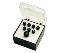 Martin 18APP50 - Ponte/terminali per chitarra acustica, in ebano con intarsi in perle paua, 4,4 x 5,7 x 5,7 cm