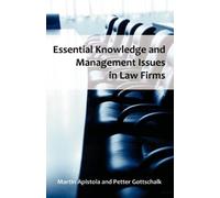 Martin Apistola Petter Essential Knowledge and Management Issues in (Tascabile)