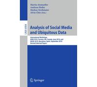 Martin Atzmuell Analysis of Social Media and Ubiquitous Data: Intern (Tascabile)