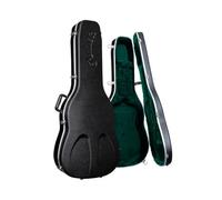 MARTIN & CO. - 12C640 Custodia Rigida Sagomata per D-14 F, Esterno rigido nero, Interno plush verde