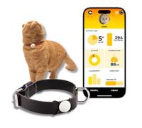 martin Coach - Tracker attività e nutrizione per gatti, con ciondolo connesso Bluetooth con app mobile, monitoraggio salute, alimentazione e localizzazione senza abbonamento