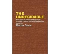 Martin Davis The Undecidable (Tascabile) Dover Books on Mathema 1.4tics