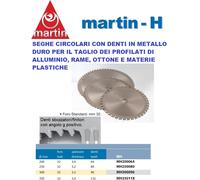 MARTIN-H DISCO AL WIDIA PER TAGLIO VELOCE DI ALLUMINIO, PLASTICA, RAME E OTTONE