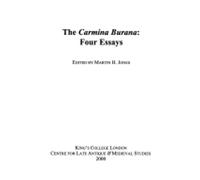 Martin H Jones The Carmina Burana: Four Essays (Copertina rigida)