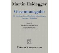 Martin Heidegge Die Geschichte Des Seyns. 1. Die Geschichte D (Copertina rigida)