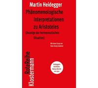 Martin Heidegger Phanomenologische Interpretationen Zu Aristoteles (Tascabile)