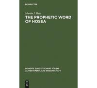 Martin J. Buss The Prophetic Word of Hosea (Copertina rigida)